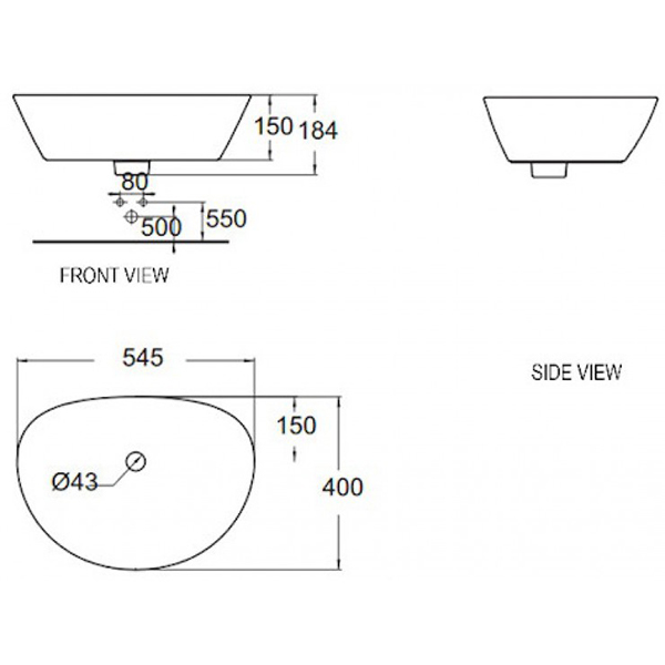 Lavabo chậu rửa mặt American Standard WP-F633 đặt bàn