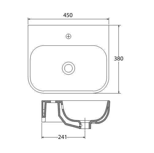 Lavabo chậu rửa mặt Viglacera V23 treo tường + chân