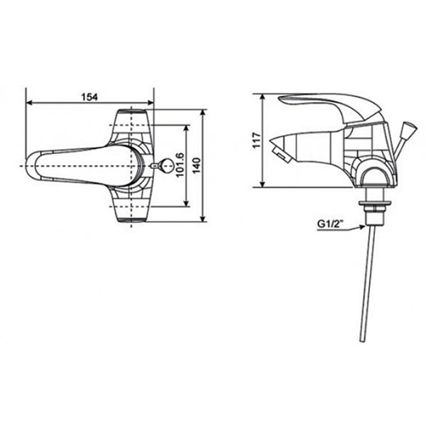 Vòi lavabo chậu rửa mặt American Standard WF-1502 nóng lạnh