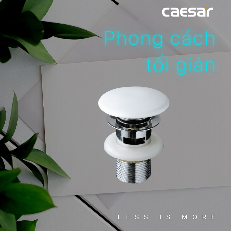 Trụ xả nắp sứ Caesar BF404H