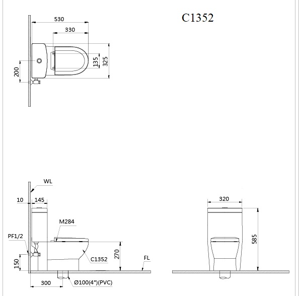 Bồn cầu trẻ em Caesar C1352