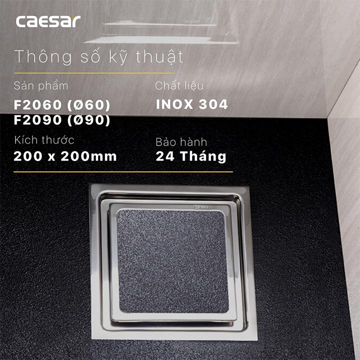 Phễu thoát sàn Caesar F2090