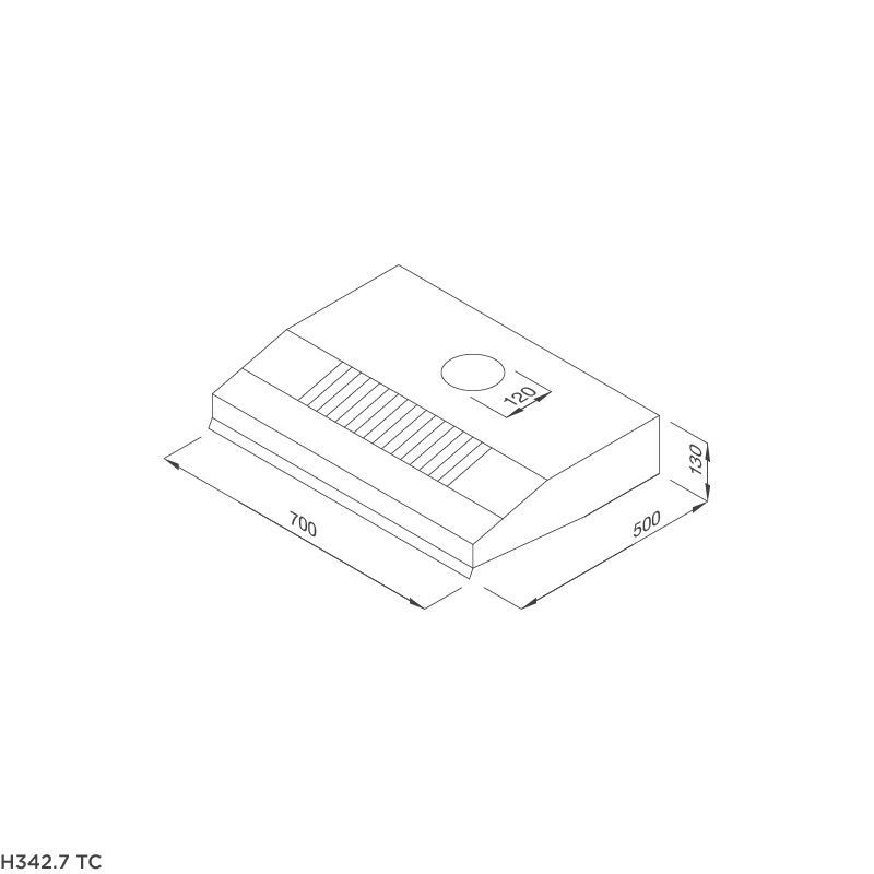 Máy hút khói khử mùi Malloca H342.7 TC