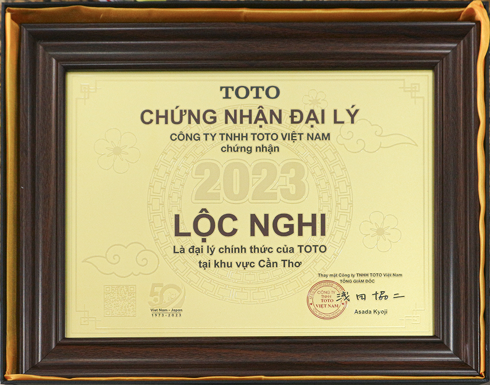Đại lý chính thức TOTO LỘC NGHI CẦN THƠ