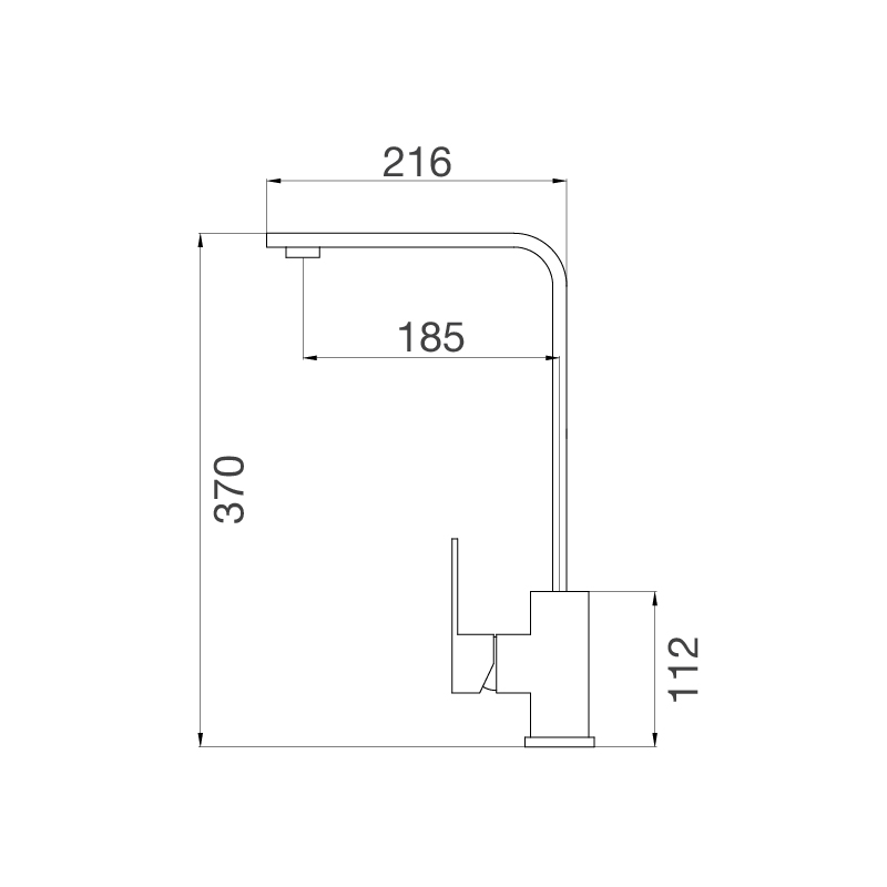 Vòi chậu rửa chén Malloca K536S nóng lạnh