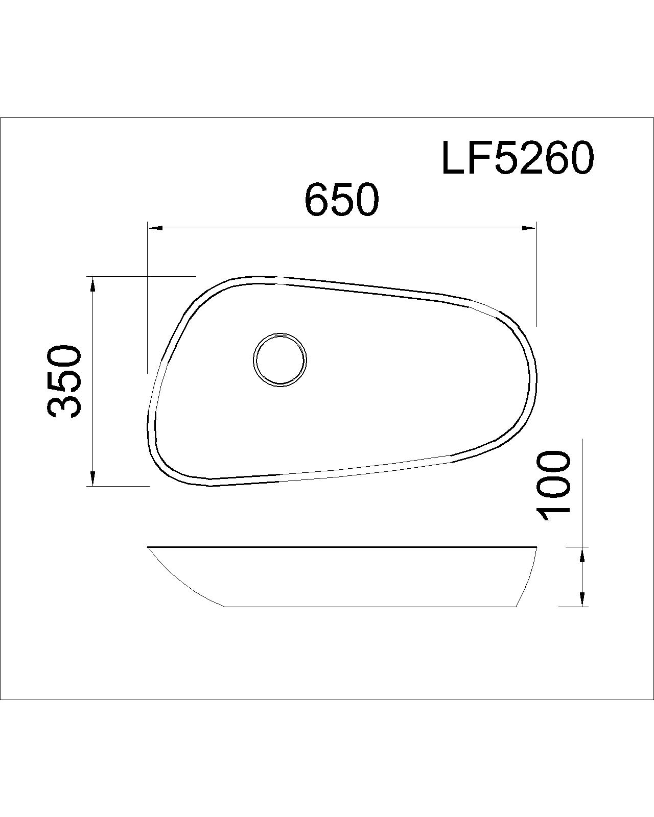 Lavabo chậu rửa mặt Caesar LF5260 đặt bàn