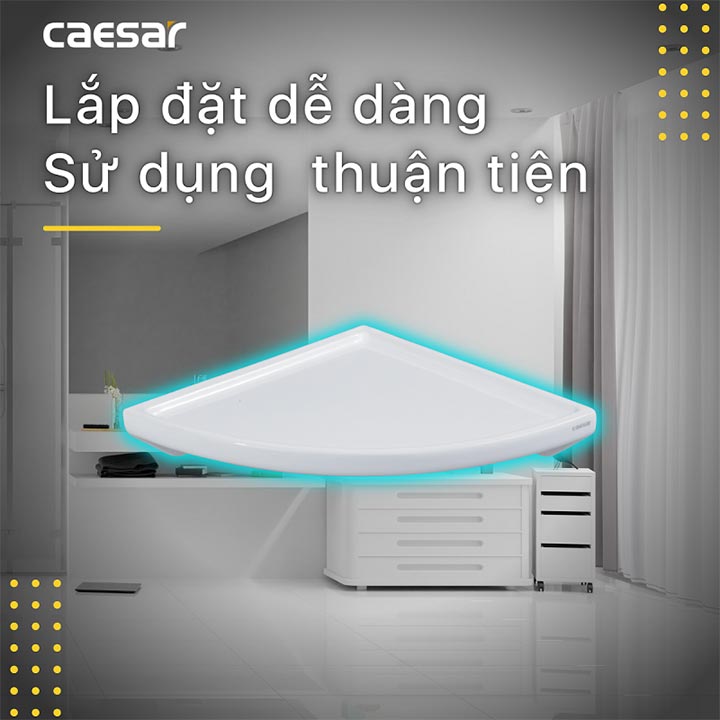 Kệ góc sứ Caesar Q999