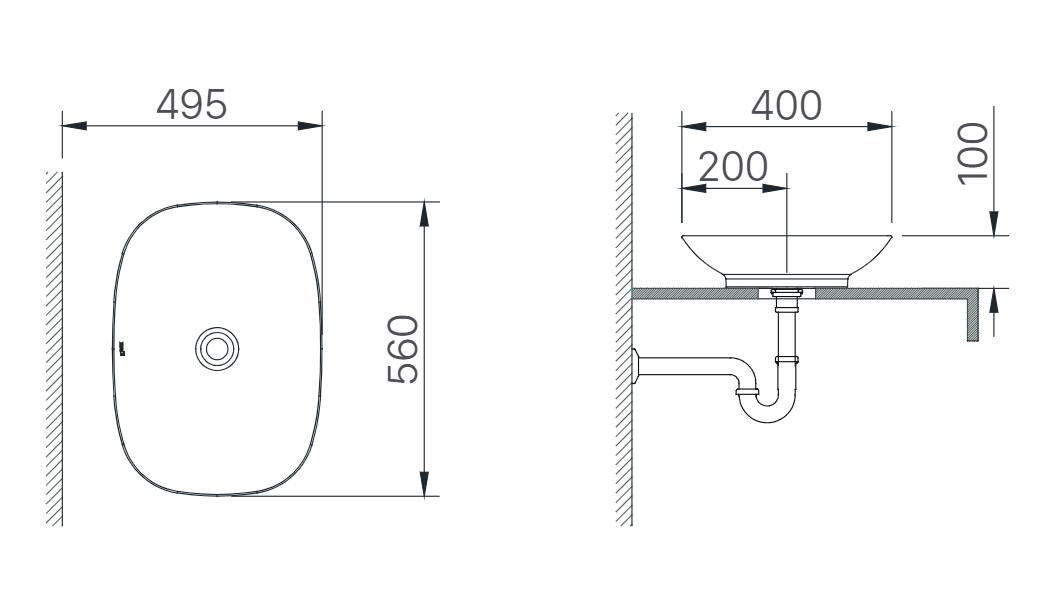 Lavabo chậu rửa mặt Inax CERAFINE AL-S620V đặt bàn men sứ chống bám bẩn Aquaceramic (ALS620V)