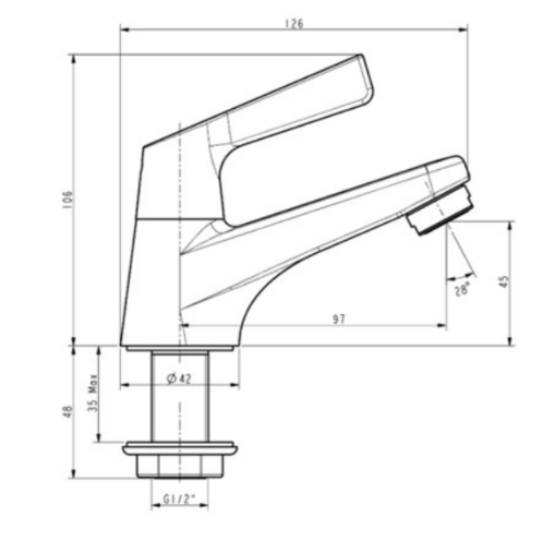 Vòi lavabo chậu rửa mặt American Standard WF-T601 nước lạnh