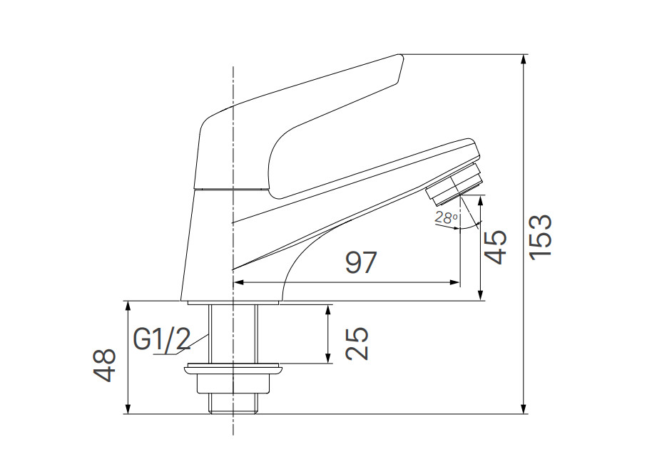 Vòi lavabo chậu rửa mặt Inax LFV-17 nước lạnh (LFV17)