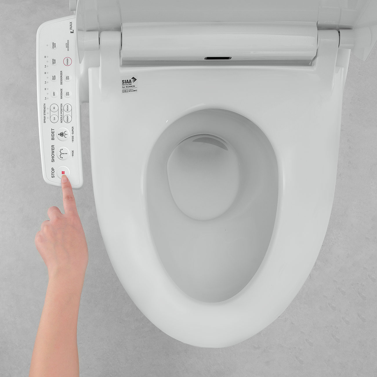 Thiết bị vệ sinh cao cấp chính hãng giá rẻ 2022 Nắp rửa điện tử INAX CW-KB22AVN (CWKB22AVN)