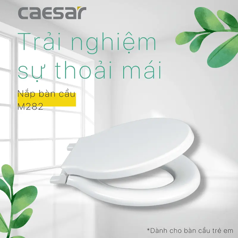 Nắp Bàn Cầu Trẻ Em Caesar M282 Rơi Êm