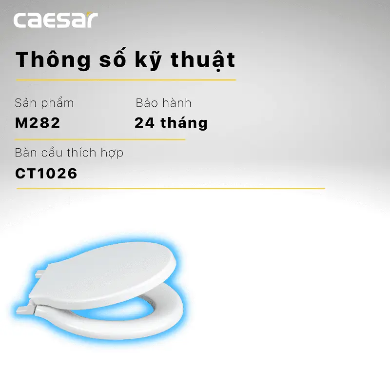 Nắp Bàn Cầu Trẻ Em Caesar M282 Rơi Êm