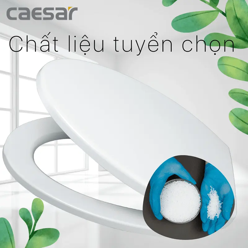 Nắp Bàn Cầu Caesar M260 Rơi Êm