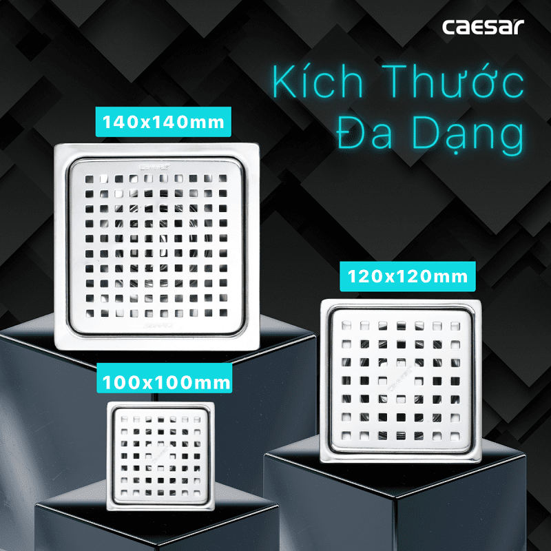 Phễu thoát sàn Caesar ST1010B (thoát Φ 60)
