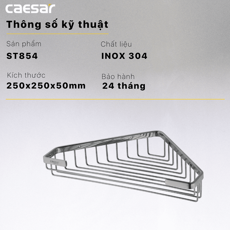 Kệ góc Caesar ST854 Inox 304