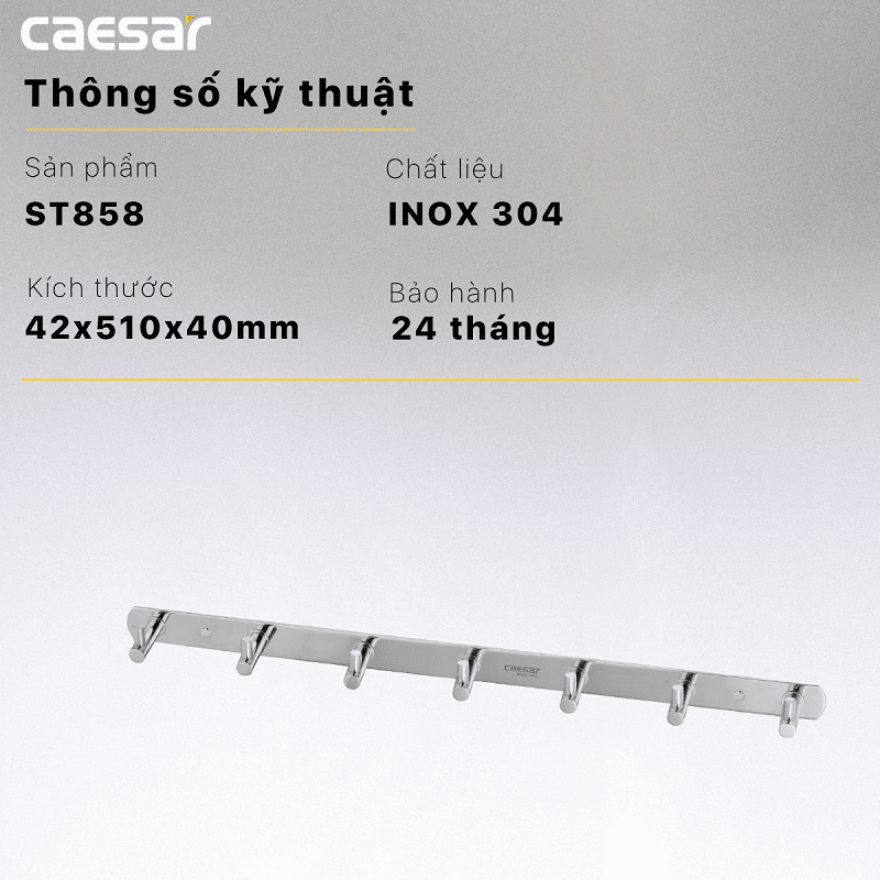 Móc áo Caesar ST858 Inox 304
