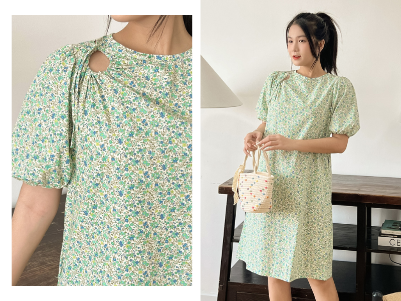 Thiết kế đầm hoa nhí đáng yêu cho mùa hè thêm tươi tắn