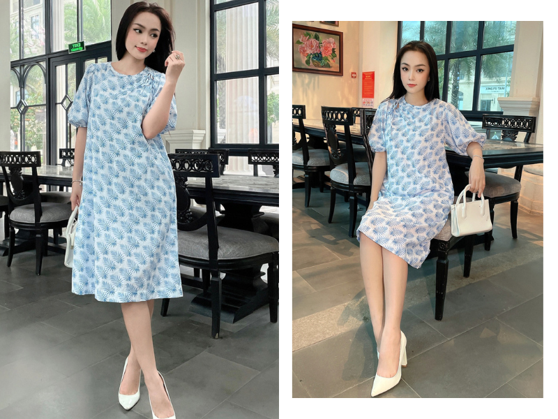 Đầm chất cotton nhẹ thoáng cho mùa oi bức