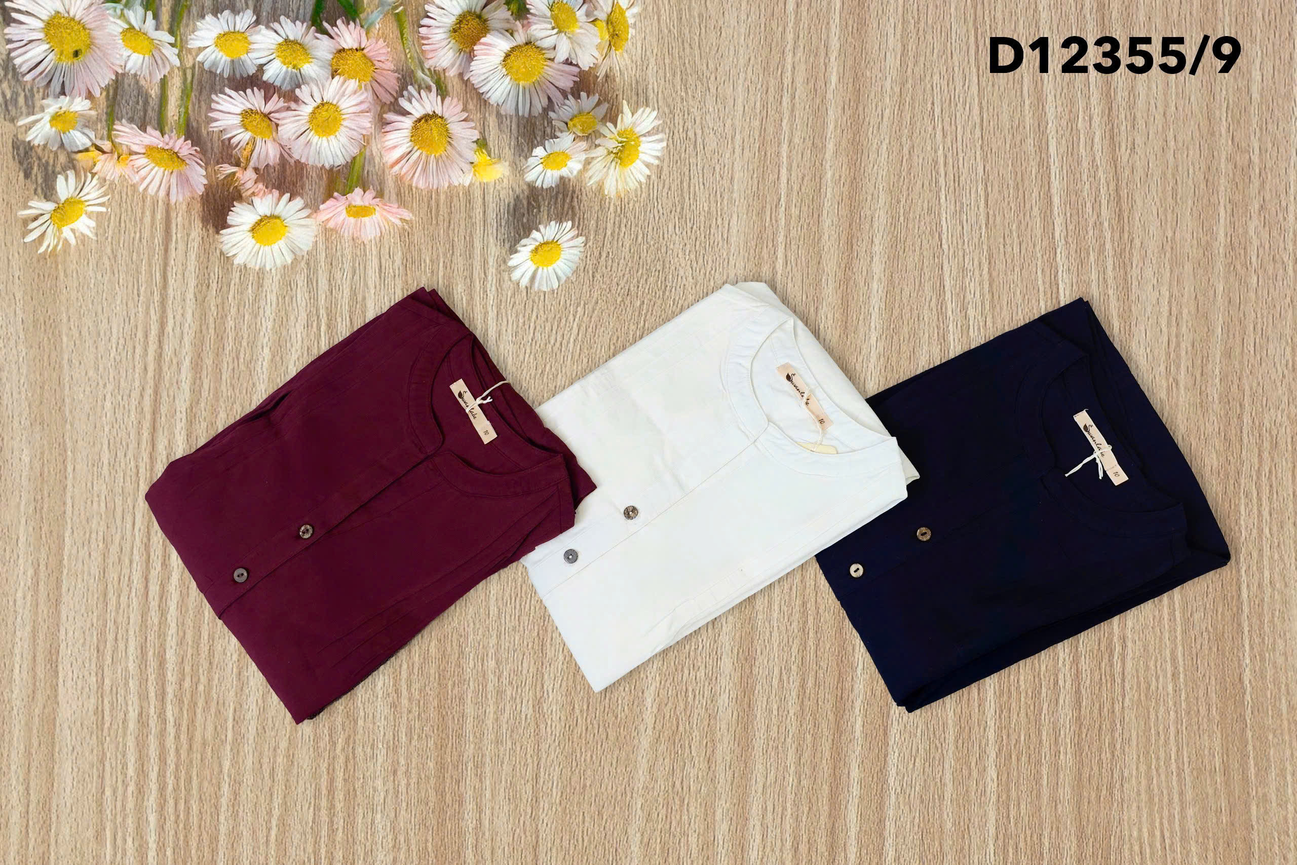 Swanlake | Váy Đầm Phom A Cổ Trụ Chất Liệu Cotton - D12355LW01