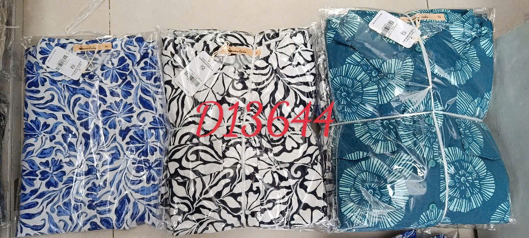 SWANLAKE | Váy Đầm Nữ Dáng Suông Cổ Sơ Mi Vải Linen In Hoa Tay Hến Có Túi Dây Thắt Eo Công Sở D13644LW02