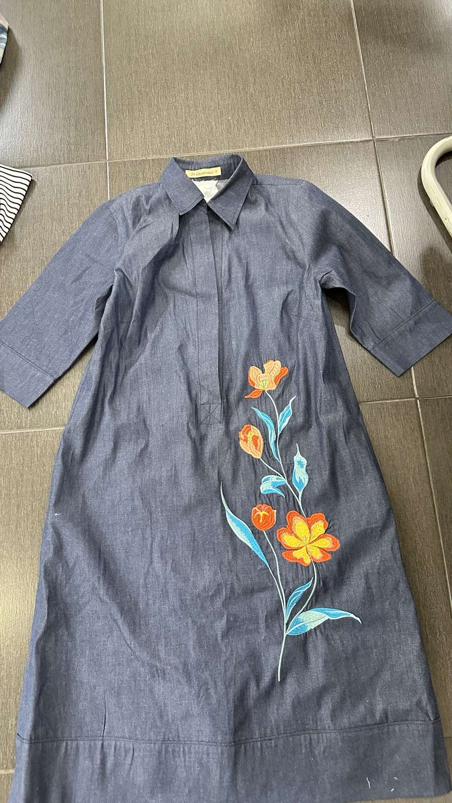 Đầm Jean Thêu D13829