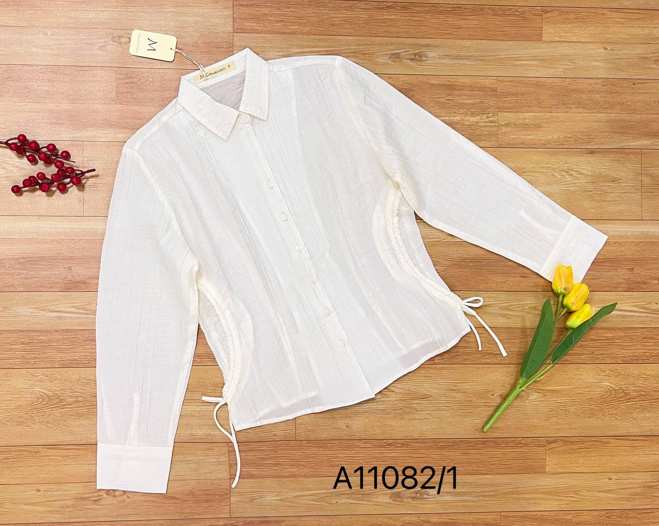 Swanlake | Áo Sơ Mi Rút Dây Tay Dài Tơ Dập Ly A11082LW01