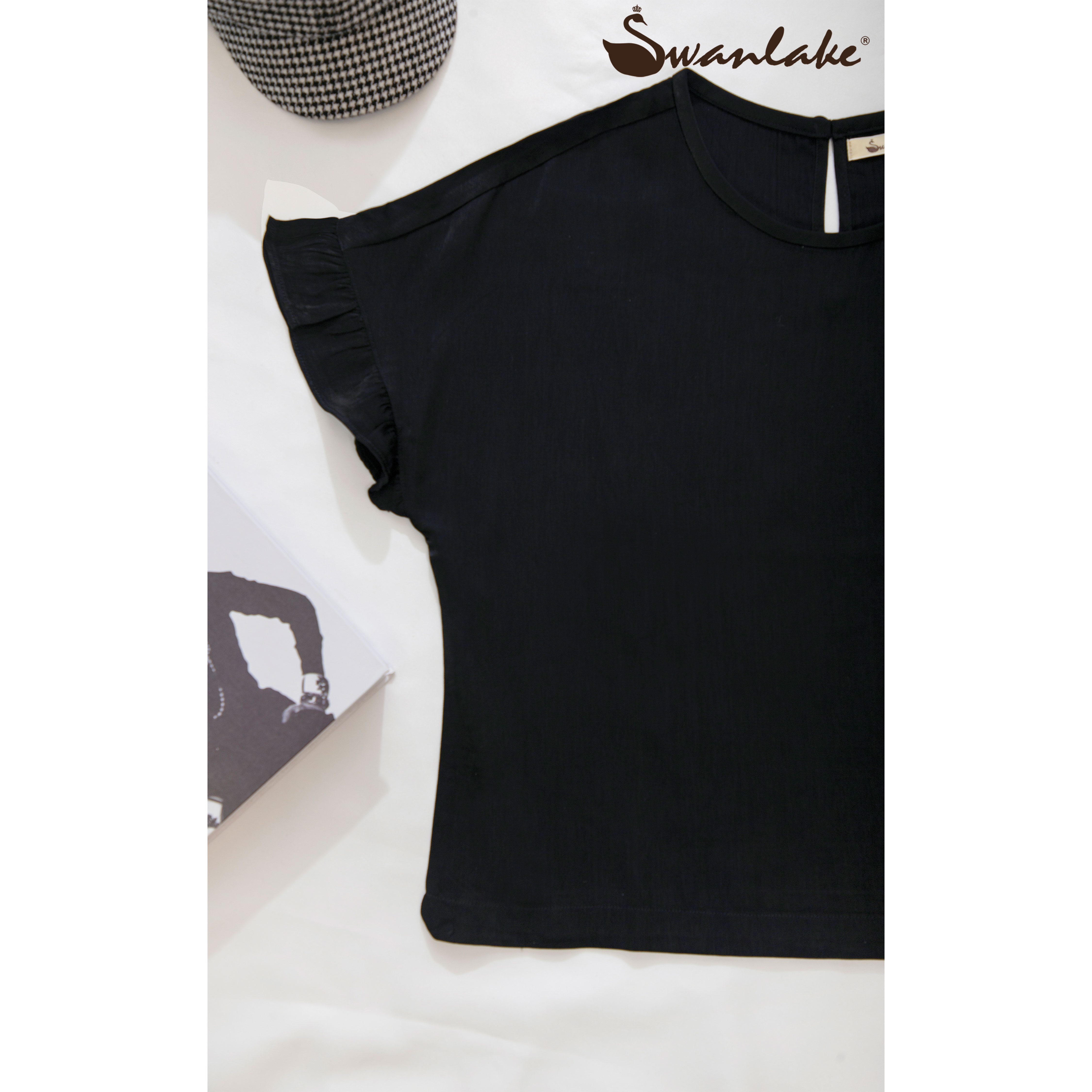 Áo kiểu nữ cotton Swanlake - A09871LW01