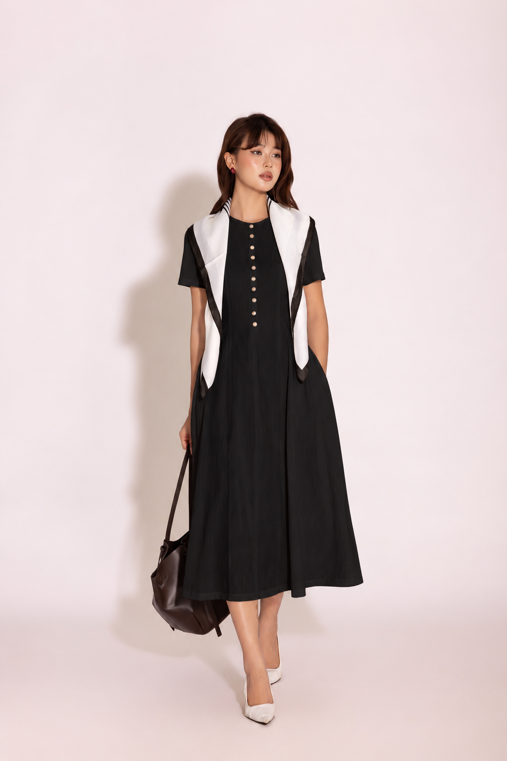Ivory Ease Dress | Đầm Linen D14054LW01