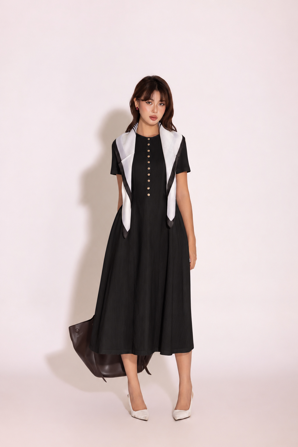 Ivory Ease Dress | Đầm Linen D14054LW01
