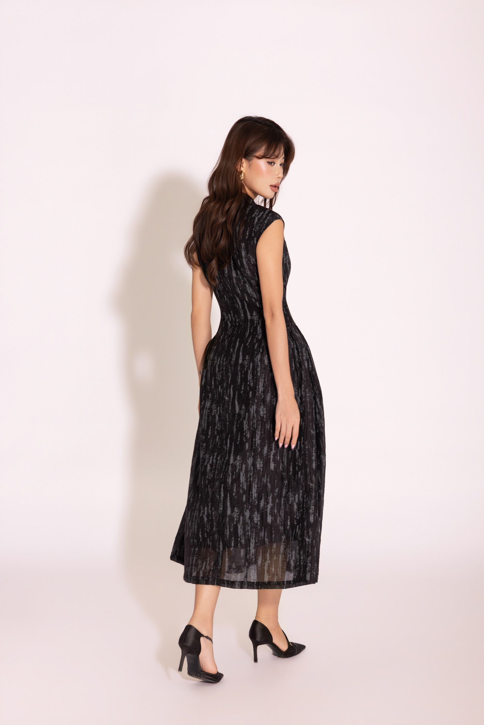 Heritage Grace Dress | Đầm Tơ D14055LW01