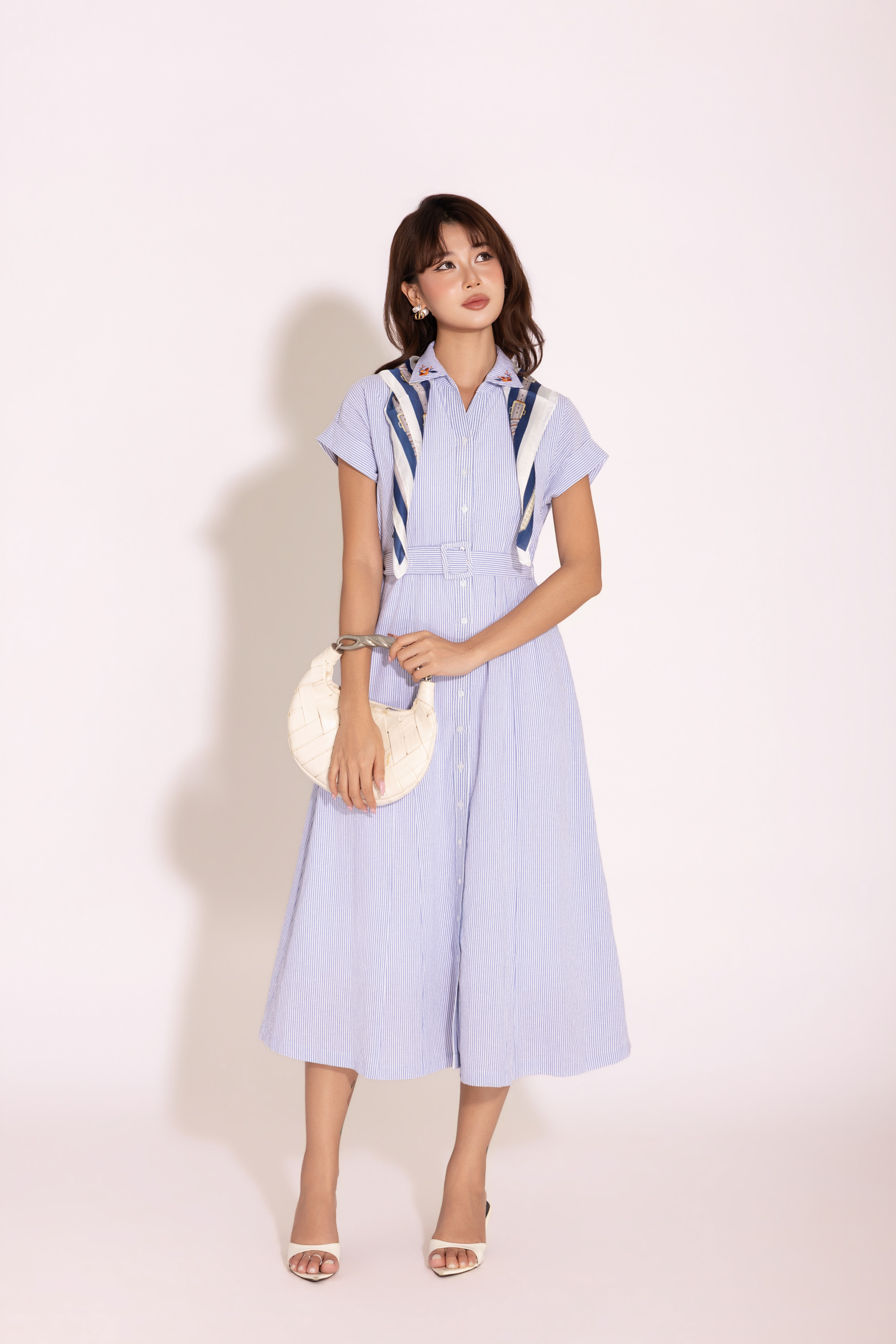 Blue Serenity Dress | Đầm Cotton D13978LW01