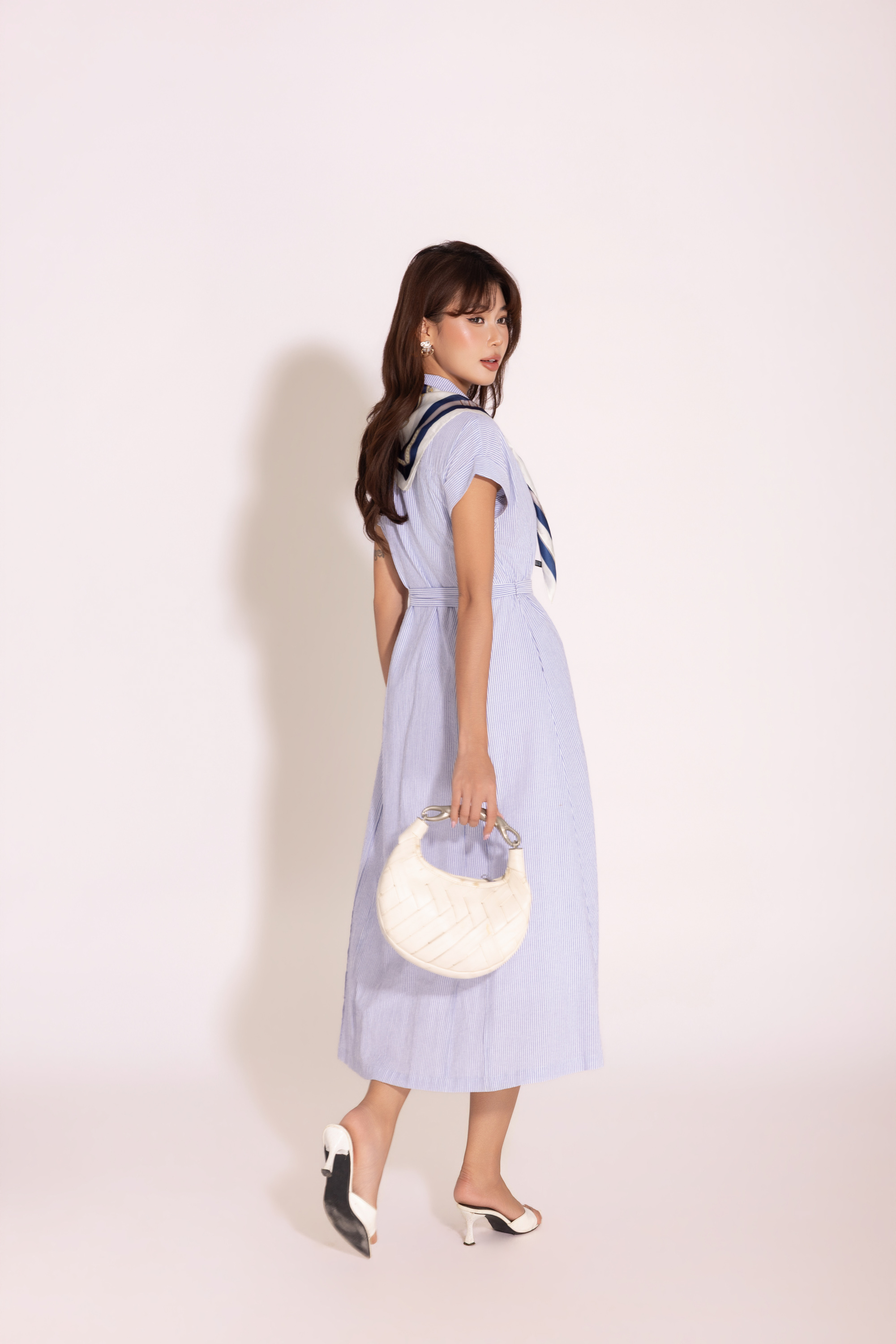 Blue Serenity Dress | Đầm Cotton D13978LW01