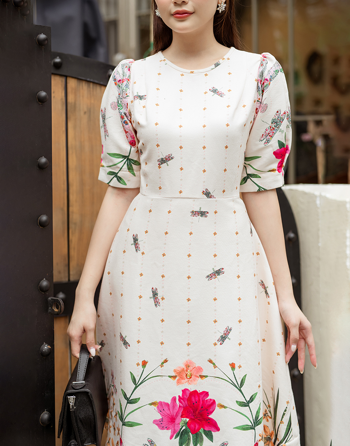 Váy Nhung Cổ Vuông Tay Dài Cho Nữ Dáng Xòe Size 40-60KG Hàng Bao Chất |  Shopee Việt Nam