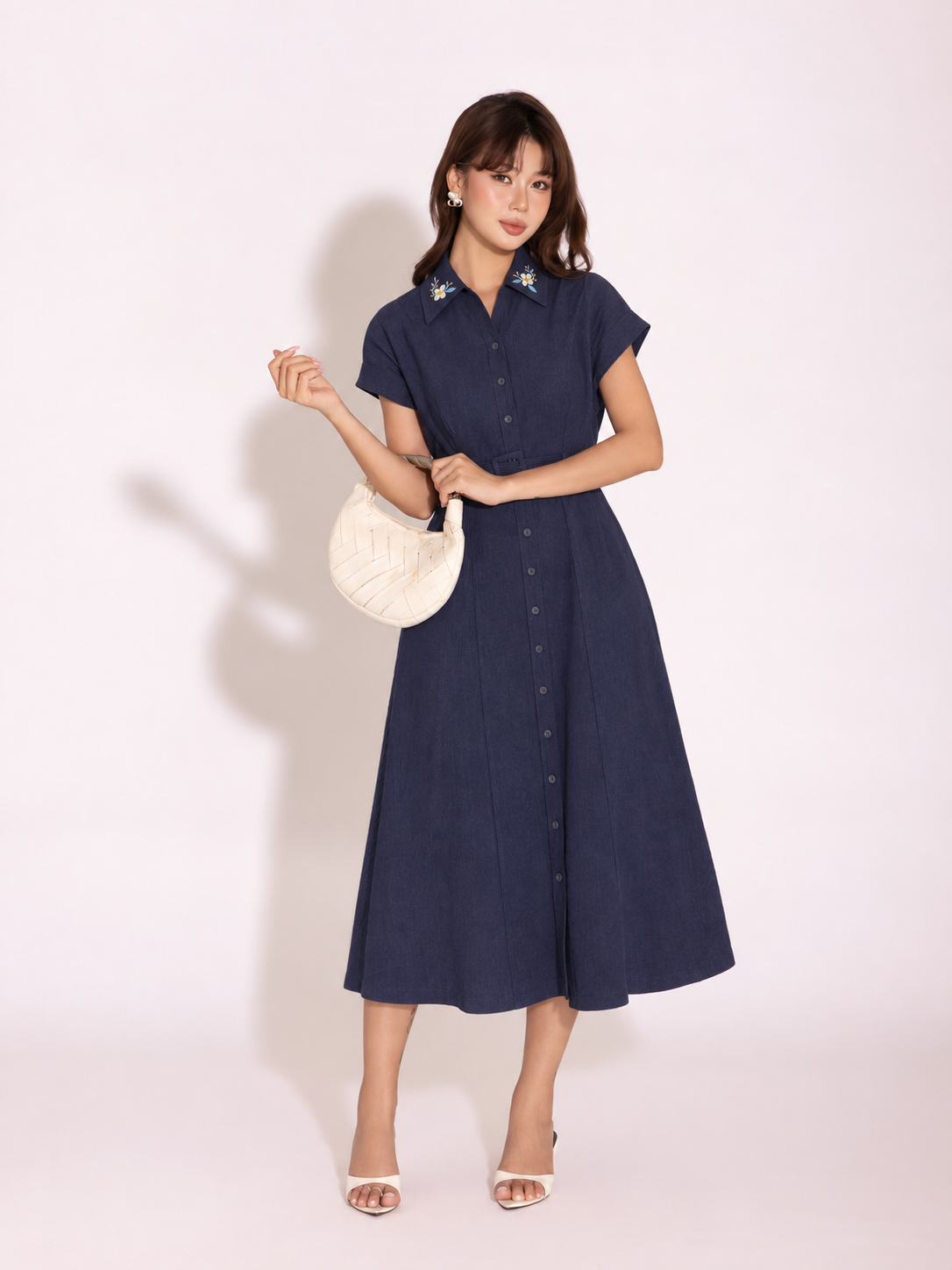 Blue Serenity Dress | Đầm Cotton D13978LW01