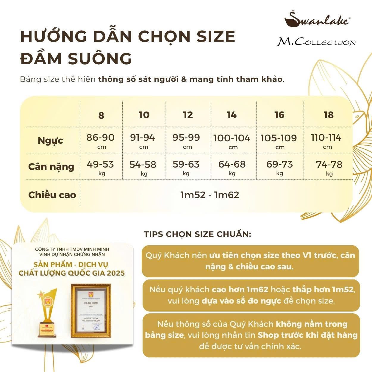 SWANLAKE | Váy Đầm Nữ Suông Vải Linen Tay Bí Lỡ Thêu Hoa Cổ Tròn Có Túi Công Sở Thanh Lịch D12768LW01