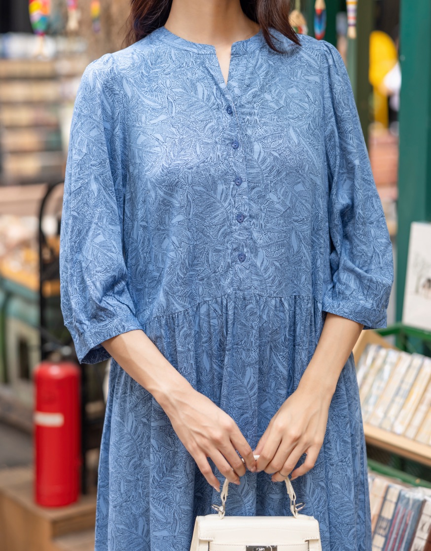 Đầm Maxi Phom Dài Chất Liệu Xô Bông - D10887LW01