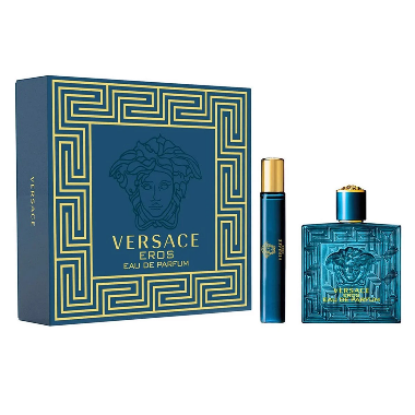 Versace Eros Pour Homme Eau De Parfum 2pcs - Spring Set 2021 ( EDP 100ml & EDP 10ml )
