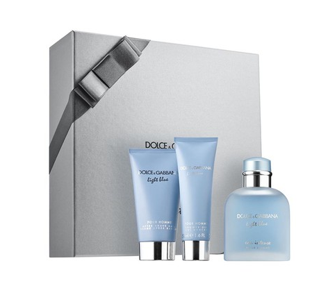 Set Nước Hoa Dolce & Gabbana Light Blue Intense Pour Homme (EDP 100ml, Shower Gel 50ml, Aftershave 75ml)