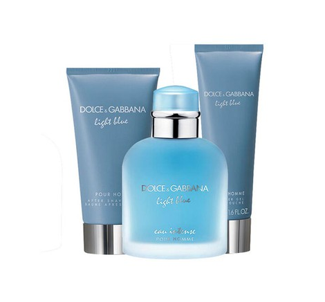 Set Nước Hoa Dolce & Gabbana Light Blue Intense Pour Homme (EDP 100ml, Shower Gel 50ml, Aftershave 75ml)