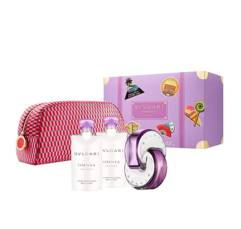 Set Nước Hoa Bvlgari Omnia Amethyste EDT Spray 65ml 4 Pieces