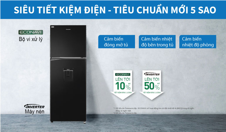 Tủ lạnh Panasonic NR-TV301BPKV