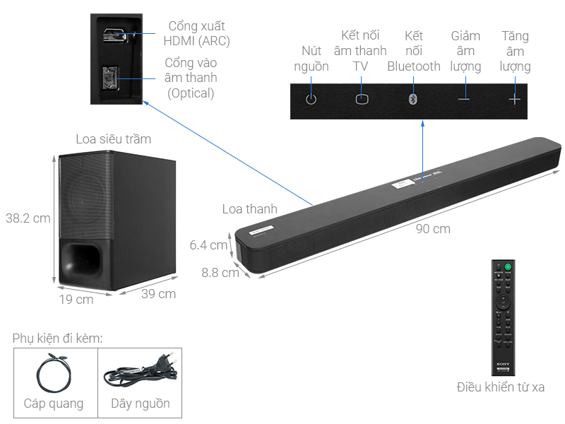 Dàn âm thanh Soundbar Sony HT-S350