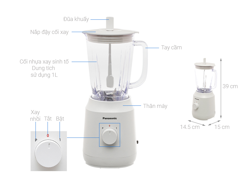 Máy xay sinh tố Panasonic MX-EX1001WRA