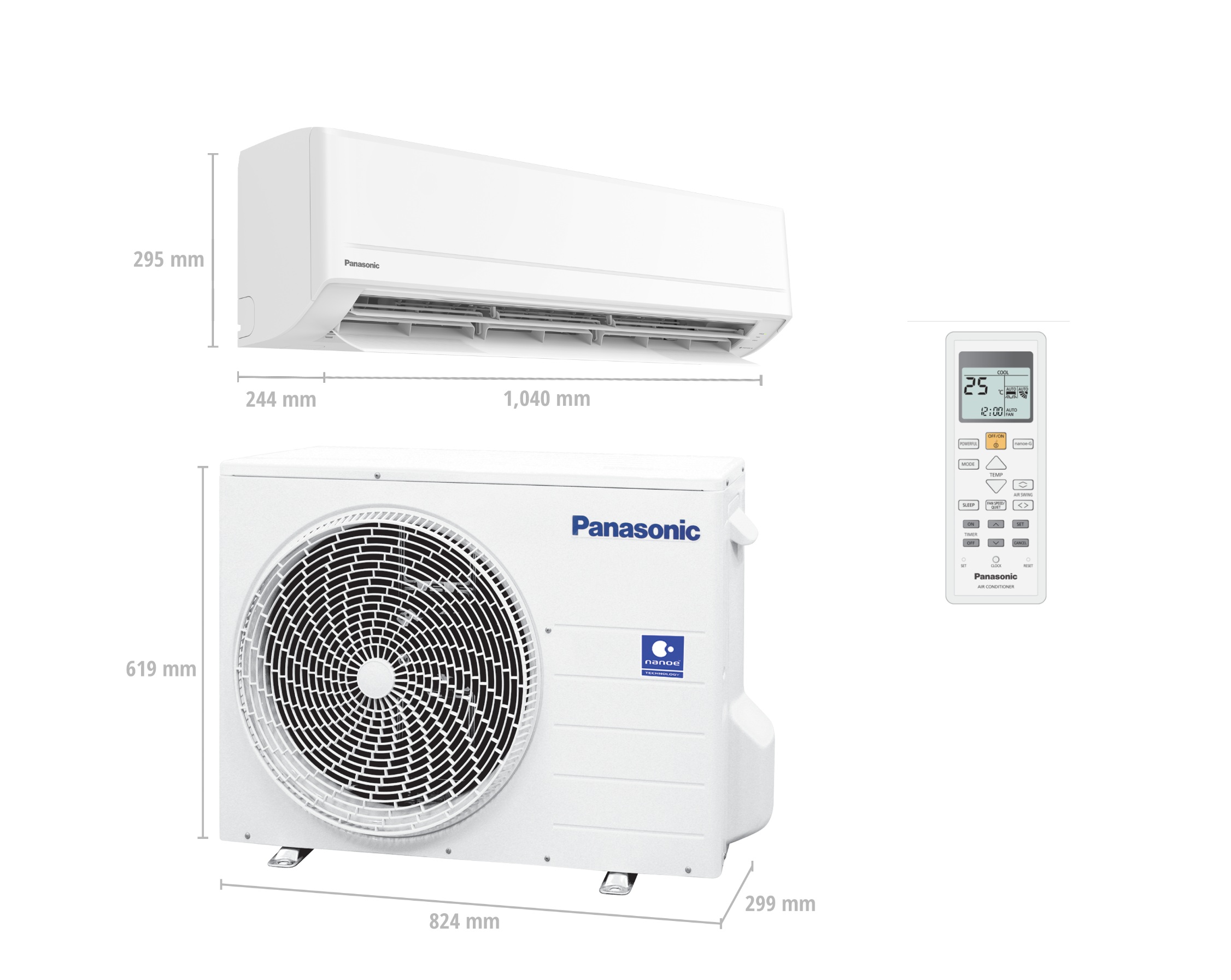 Điều Hòa Panasonic 18000Btu 1 Chiều CU/CS-N18AKH-8 Gas R32