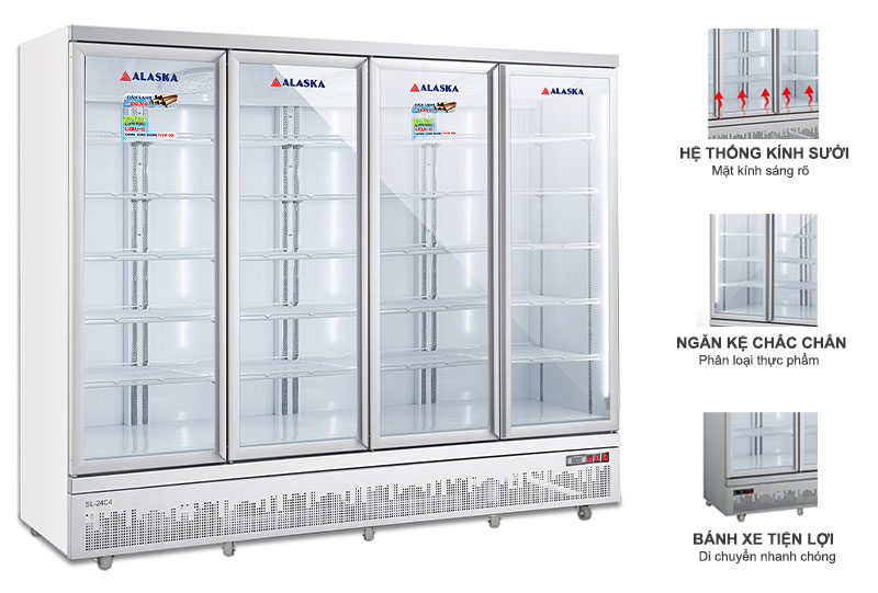 Tủ mát Alaska LC-2100C4 4 cánh
