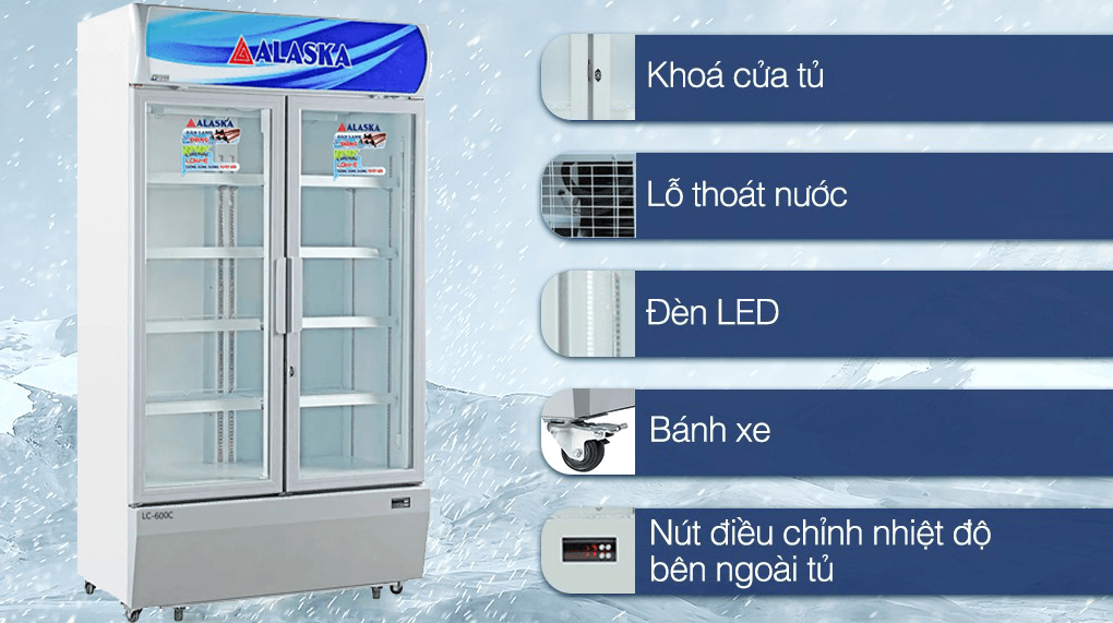Tủ mát Alaska LC-600C 700 lít 2 cánh