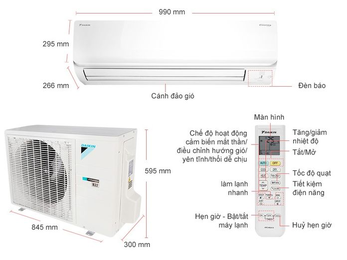 Máy lạnh Daikin Inverter 2 HP FTHF50VAVMV/RHF50VAVMV