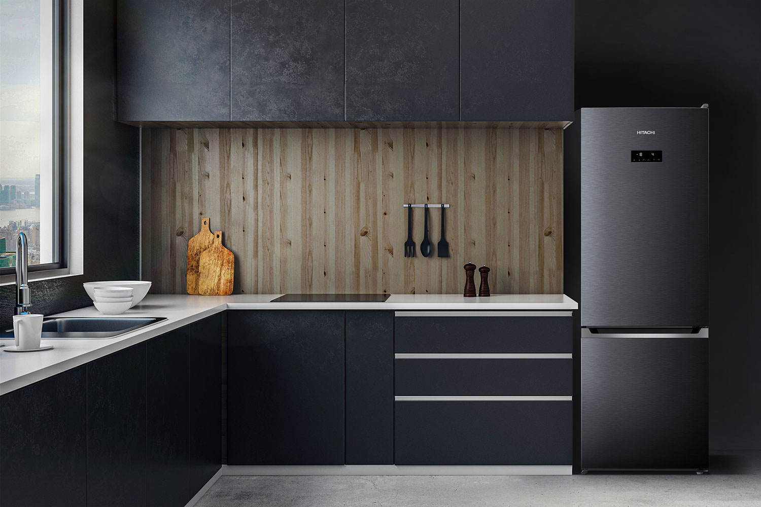 Tủ lạnh Hitachi 356 Lít R-B375EGV1