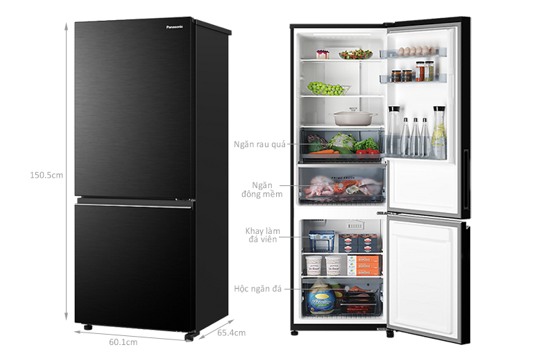 Tủ Lạnh Panasonic Inverter 2 Cánh 255 Lít  NR-SV281BPKV